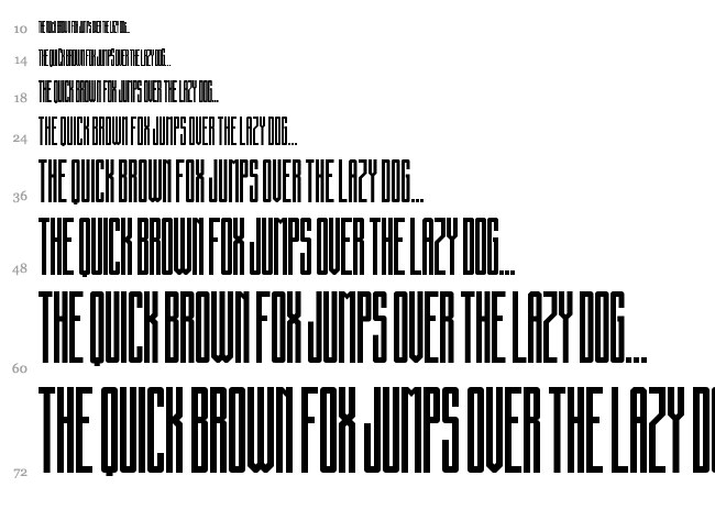 Building State Empire font waterfall